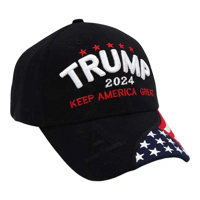 미국 2024 트럼프 대선 모자, 트럼프 모자, 야구 모자, 속도 조절 가능, 리바운드 면 스포츠 모자